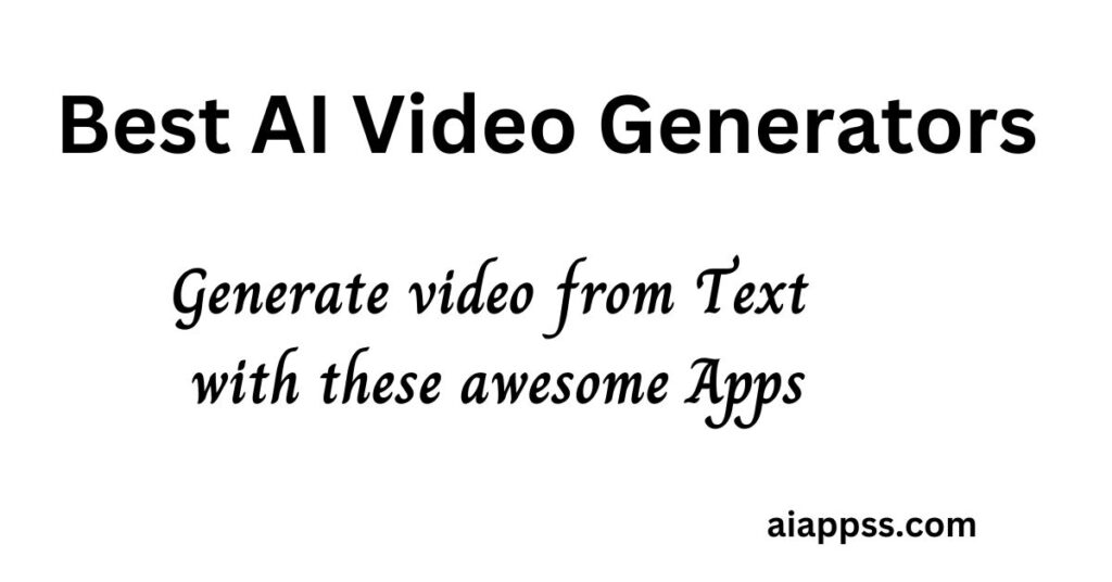 best ai video generators